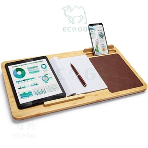 Soporte portátil de bambú Premium para computadora portátil con orificios de ventilación, soporte para computadora portátil, alfombrilla de ratón, escritorio de regazo - Product Image 1