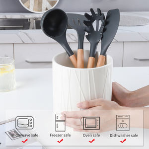 Portautensili da Cucina in <span class=keywords><strong>Ceramica</strong></span> Bianca dal Design Unico, Tipo a Colonna - Product Image 6