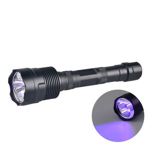 Linterna LED <span class=keywords><strong>de</strong></span> tipo largo 3, 365nm, 395nm, 18650, recargable, resistente al agua, potente, táctica, UV, precio al por mayor - Product Image 5