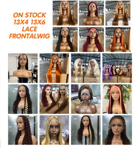 Peluca de Cabello Humano Rizado Súper Doble Trama, <span class=keywords><strong>Pelucas</strong></span> de Encaje HD Suizo Sin Pegamento, <span class=keywords><strong>Pelucas</strong></span> Frontales de Encaje HD de Cabello Humano Virgen Rizado Doble Trama Tipo Piano - Product Image 3