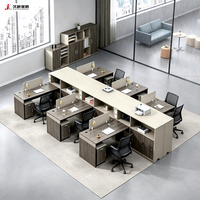 Table de travail pour bureau de coworking JIUSHUN, poste de travail pour 2, 4 ou 6 personnes