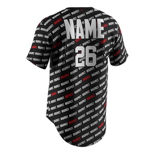 Vêtements de sport en gros à col en V brodés, uniformes de baseball pour femmes, maillots en polyester, chemises de baseball pour femmes - Product Image 2
