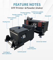 Imprimante DTF A2 de l'usine source, machine de transfert de film DTF grand format A2, imprimante DTF A2 avec tête XP600 I3200