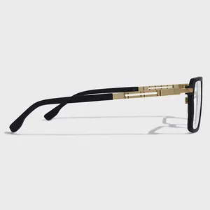 Montatura per occhiali da vista in fibra ottica in fibra di carbonio di lusso personalizzato di alta qualità Design eco-friendly in titanio