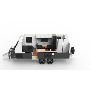 Remorque de voyage tout-terrain 4x4 de 20 pieds en fibre de verre et aluminium, mobilier de luxe, camping en plein air, remorque de camping-car - Product Image 3