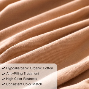 Custom Baby Crib <strong>Bedding</strong> <strong>Set</strong> Fitted Sheet Infant 100% Organic Cotton Knitted Pillowcase Fitted Sheet Flat Top Sheet for Boy <strong>Girl</strong> - Product Image 4