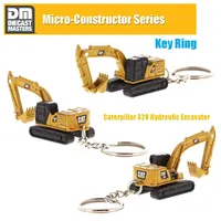 NOUVEAU Porte-clés Mini Tracteur Bulldozer Camion Modèle Diecast pour Collection Cadeau 700 D8T E320 950M