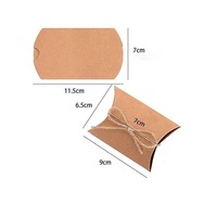 Boîte à dragées en papier kraft pour cadeaux, mariage, fête, anniversaire