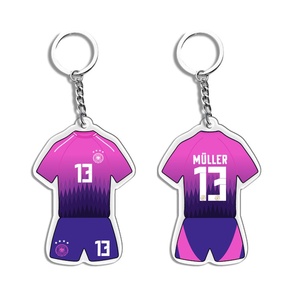 Souvenirs de football pour les fans de <span class=keywords><strong>Ronaldo</strong></span> et Neymar, cadeaux sportifs, porte-clés et pendentifs en acrylique personnalisables avec logo imprimé - Product Image 5