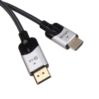 Câble HDMI tressé VCOM 4K 60Hz 1,5m 2m 3m, convertisseur DP vers HDTV, accessoires vidéo pour ordinateur portable