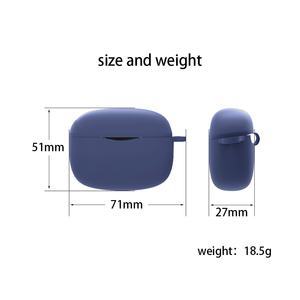 Étui de protection en silicone pour écouteurs sans fil <span class=keywords><strong>SoundPEATS</strong></span> <span class=keywords><strong>Air3</strong></span> Pro, compatible avec les accessoires <span class=keywords><strong>SoundPEATS</strong></span> <span class=keywords><strong>Air3</strong></span> Pro - Product Image 4