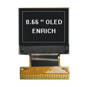 单色0.66英寸64x48 OLED屏幕OLED SSD1306 I2C OLED图形显示模块