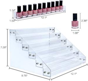 ชั้นวางอะคริลิคใส่ยาทาเล็บ 6 ชั้น รุ่น <span class=keywords><strong>M</strong></span>&B MB00105 รูปทรงสี่เหลี่ยมผืนผ้า ผลิตจากวัสดุรักษ์โลก กันน้ำ ใช้จัดเก็บเครื่องสำอาง - Product Image 4