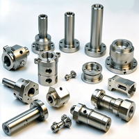 Bagian Mesin Bubut CNC Presisi Khusus 5 Axis, Bagian-bagian Kecil dari Baja Tahan Karat dan Aluminium, Pemesinan CNC