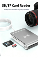 Best-selling Contact + NFC Multi-functional USB 2.0 Smart Card Reader IC ID SIM SD TF Card Readers