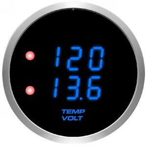 52mm Dual Temp and Voltmeter <strong>Gauge</strong> - Product Image 2