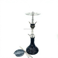 Chichas Maklaud en acier inoxydable effet miroir, best-seller russe, motif dragon, coffret cadeau arabe, Chicha Huka Narghile