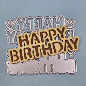 Hot Bán Hạnh Phúc Sinh Nhật Kim Loại Chết Cắt Cho Thẻ Làm DIY Handmade Craft Tiếng Anh Chết Cắt Cho Scrapbooking - Product Image 4