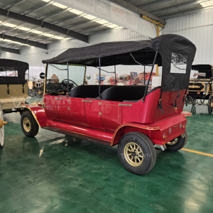 Vente directe usine : Nouveau véhicule de loisirs classique vintage antique, transport spécial - Rouge, 8 places, prix compétitif - Product Image 6