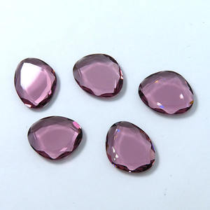 Vente en gros de pierres précieuses en <span class=keywords><strong>verre</strong></span> cristal à double dos plat pour la fabrication de bijoux DIY - Product Image 6