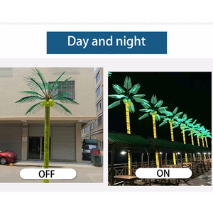 Luce Decorativa <span class=keywords><strong>LED</strong></span> 3D a Forma di Palma di Cocco IP65 in PVC per Esterni, per Decorazioni Natalizie, Halloween, Matrimoni e Strade - Product Image 2