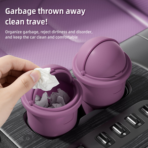 Universal <b>For</b> All <b>Cars</b> Portable <b>Car</b> Trash Can Leakproof Simple And Stylish Look - Product Image 2