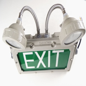 Fábrica de luces de emergencia 2x3W Salida DE EMERGENCIA Led recargable Personalizar con dos tiempos redondos 2 horas de luz de aluminio Ip65 - Product Image 6