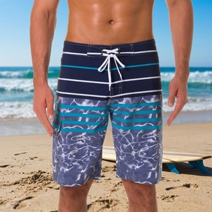 Shorts de bain pour hommes à séchage rapide, ultra-légers, avec une poche, pour le surf et la plage - Product Image 1