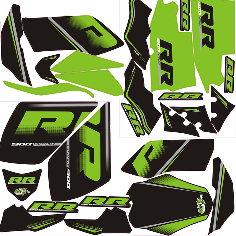 Полноразмерные декоративные наклейки на мотоцикл и велосипед, наклейки для kawasaki ninja z900
