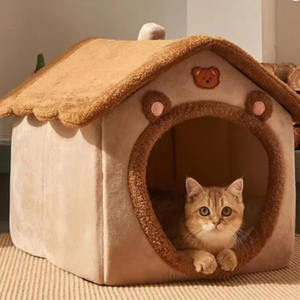 Casa para Gatos y Perros, Cálida y Acogedora para Invierno, Desmontable y Lavable, Cueva para Mascotas, Suave y Cómoda, Refugio para Perros, Sueño Profundo - Product Image 3