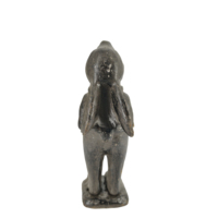 Figura de Conejo de Hierro Fundido, Estatua de Conejo Vertical de Metal Vintage, Decoración de Escritorio, Adorno Decorativo