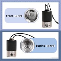 Vanne solénoïde Wanray 1/4" NPT en acier inoxydable pour gaz azote 12V DC normalement fermée, vanne électrique haute pression