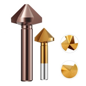 90 ° Titan Cobalt thép chamfer cắt-đơn/Ba cạnh deburring công cụ cho thép không gỉ (45 ° mũi khoan) - Product Image 1
