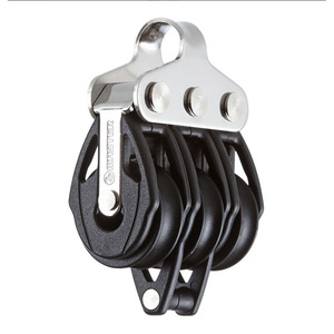 Poulie de bateau à 3 roues Master, diamètre 22 mm, corde 6 mm, en acier inoxydable, matériel marin pour réparation et remplacement de voiliers - Product Image 1