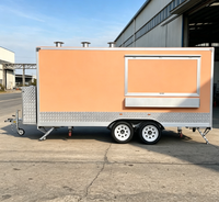 Remorque alimentaire en aluminium personnalisable à double essieu tandem, résistante à la rouille, compartiments isolés intégrés, montage et nettoyage faciles