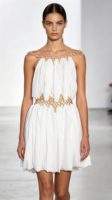 Robe de soirée mini sexy pour femmes, en métal ajouré, pour l'été, A12621