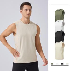 Nouveau design – Débardeur de sport en polyester solide pour homme, séchage rapide, personnalisable, idéal pour l'été et la gym – Athlithc - Product Image 3