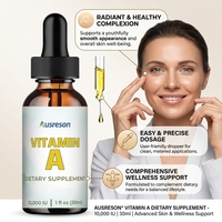Ausreson OEM Gouttes oculaires blanchissantes à la vitamine A et D 100ml – Complément alimentaire liquide de vitamine A de qualité alimentaire pour la santé de la peau