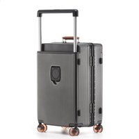 Valise à roulettes souple avec poignée large, nouvelle conception 2026, avec roulettes à glissière, valise à roulettes pour les voyages