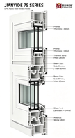 Fenêtre à battant horizontal en PVC certifiée CE avec double vitrage pour appartements européens, OEM ODM, taille personnalisée, faible entretien