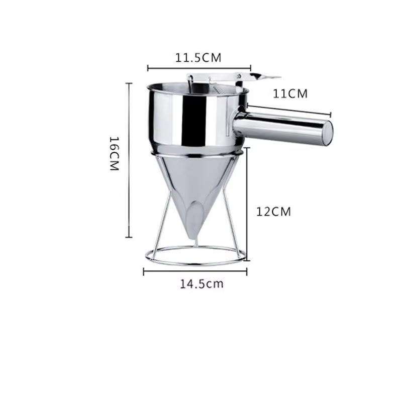 Argent-Petit trou de 8 mm (600ML)