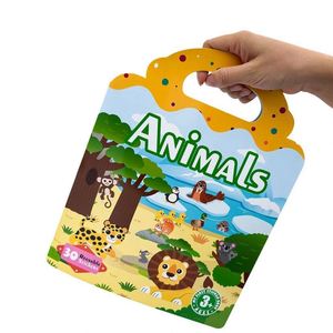 Libro de Pegatinas Reutilizables para Niños, con Diseños de Animales de Granja y Vehículos, Ecológico, Resistente al Agua, para Actividades Infantiles - Product Image 6