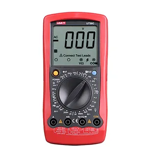 UNI-T UT58C manual range digital multimeter with large 60mm x 54mm LCD screen