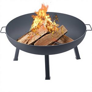DB Wholesale Brasero d'extérieur en acier au carbone noir de 34 pouces pour terrasses, jardins, camping et événements - Product Image 1
