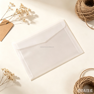 Transparenter Umschlag im Westlichen Stil für Einfache Europäische Kunstpostkarten Geschäftliche Einladungsbriefe Modell-Versandtasche - Product Image 2