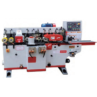 Machine de profilage et de rainurage à 4 têtes pour lignes décoratives en bois