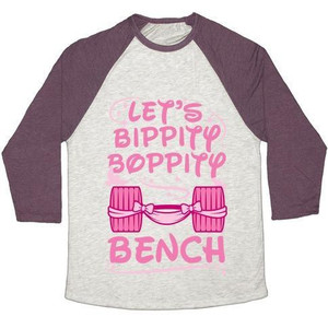 Let's Bippity Boppity Bench Unisex Tri-Blend <b>Baseball</b> <b>Tee</b> - Product Image 5