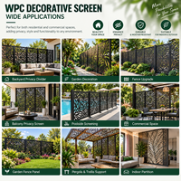 Panneaux de séparation extérieurs en composite bois-plastique pour jardin, cour et projets d'aménagement extérieur