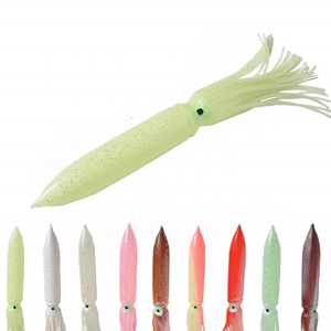 Lanquan handcraft handcraft soft esca artificiale esca da pesca in acqua salata polpo luminoso calamari gonne glow in the dark - Product Image 1