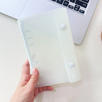 Transparent PVC A5 A6 classeur 6 trous feuilles mobiles couverture de cahier école papeterie Agenda planificateur journal papier couverture Album Photo